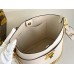 Louis Vuitton Lock and Walk Bag in White Grained Leather M24638