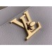 Louis Vuitton Lock and Walk Bag in White Grained Leather M24638
