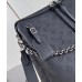 Louis Vuitton Hand It All MM Bag in Black Mahina Leather M24132