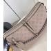 Louis Vuitton Hand It All MM Bag in Galet Mahina Leather M24133
