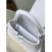 Louis Vuitton Capucines East-West Mini Bag in White Leather M23956