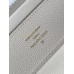 Louis Vuitton Capucines East-West MM Bag in White Leather M23948