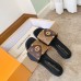 Louis Vuitton LV Frame Flat Mules in Monogram Reverse canvas