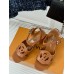 Louis Vuitton LV Isola Sandal 55mm in Brown Calfskin