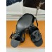 Louis Vuitton LV Isola Sandal 55mm in Black Calfskin