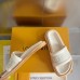 Louis Vuitton LV Bliss Comfort Mules in White Canvas with Leather
