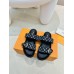 Louis Vuitton Bom Dia Comfort Mules in Blue Monogram Denim