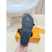 Louis Vuitton Bom Dia Comfort Mules in Blue Monogram Denim