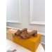 Louis Vuitton LV Isola Slides 45mm in Brown Calfskin