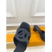 Louis Vuitton LV Isola Slides 45mm in Black Calfskin