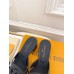 Louis Vuitton LV Isola Slides 45mm in Black Calfskin