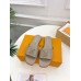 Louis Vuitton LV Capri Slides in Grey Calfskin