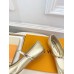 Louis Vuitton Romy Flat Ballerinas in Gold Metallic Lambskin