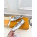 Louis Vuitton Romy Flat Ballerinas in Silver Metallic Lambskin