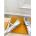 Louis Vuitton Romy Flat Ballerinas in Silver Metallic Lambskin