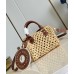 Louis Vuitton Nano Speedy Bag in Natural Raffia M83525
