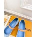 Louis Vuitton Romy Flat Ballerinas in Monogram Denim