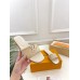 Louis Vuitton LV Capri Flat Slides in Beige Raffia
