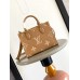 Louis Vuitton Onthego PM Bag in Bicolor Monogram Empreinte Leather M12513
