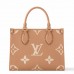 Louis Vuitton Onthego PM Bag in Bicolor Monogram Empreinte Leather M12513