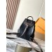 Louis Vuitton Montsouris PM Backpack in Black Lambskin M12587