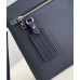 Louis Vuitton Takeoff Pouch in Navy Blue LV Aerogram Leather M11486