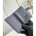 Louis Vuitton Pocket Organizer in Navy Blue LV Aerogram Leather M11489