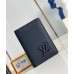 Louis Vuitton Pocket Organizer in Navy Blue LV Aerogram Leather M11489
