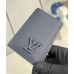 Louis Vuitton Pocket Organizer in Navy Blue LV Aerogram Leather M11489