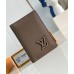 Louis Vuitton Pocket Organizer in Mocha LV Aerogram Leather M11490