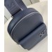 Louis Vuitton Pilot Slingbag in Navy Blue LV Aerogram Leather M11601