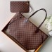 Louis Vuitton Neverfull MM Bag In Damier Ebene Canvas N41358