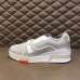 Louis Vuitton Men's LV Trainer Sneakers In White Leather