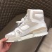 Louis Vuitton Men's LV Trainer High-top Sneakers In White Leather