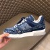 Louis Vuitton Men's LV Trainer Sneakers In Monogram Denim