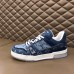 Louis Vuitton Men's LV Trainer Sneakers In Monogram Denim