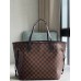 Louis Vuitton Neverfull MM Bag In Damier Ebene Canvas N41603