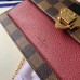 Louis Vuitton Vavin Chain Wallet In Damier Ebene Canvas N60222