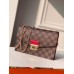 Louis Vuitton Croisette Chain Wallet In Damier Ebene Canvas N60288