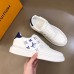 Louis Vuitton Men's Beverly Hills Sneakers In White Calfskin