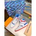 Louis Vuitton Men's Rivoli High-top Sneakers In White Leather