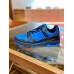 Louis Vuitton Men's LV Trainer Sneakers In Blue Monogram Leather