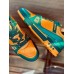 Louis Vuitton Men's LV Trainer Sneakers In Orange Monogram Leather