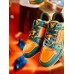 Louis Vuitton Men's LV Trainer Sneakers In Orange Monogram Leather