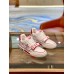 Louis Vuitton Men's LV Trainer Sneakers In White/Red Calfskin