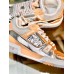 Louis Vuitton Men's LV Trainer Sneakers In Silver Metallic Calfskin