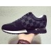 Louis Vuitton Men's Run Away Sneakers In Damier Textile