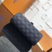 Louis Vuitton 3 Watch Case In Damier Graphite Canvas N41137
