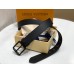 Louis Vuitton Voyager 35mm Belt In Monogram Shadow Leather M0281V