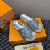 Louis Vuitton Jumbo Flatform Mules In Silver Metallic Lambskin